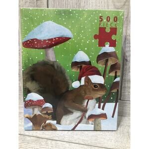 Scott Church Winter Squirrel Puzzle Snow Scene 550 Piece Puzzle NEW 19x26